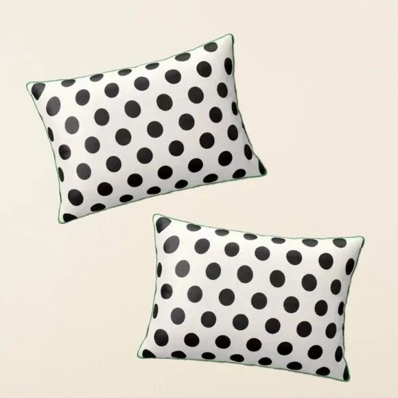SET OF 2 Kate Spade x Target Polka Dot Lumbar Throw Pillows SHOWROOM ITEM