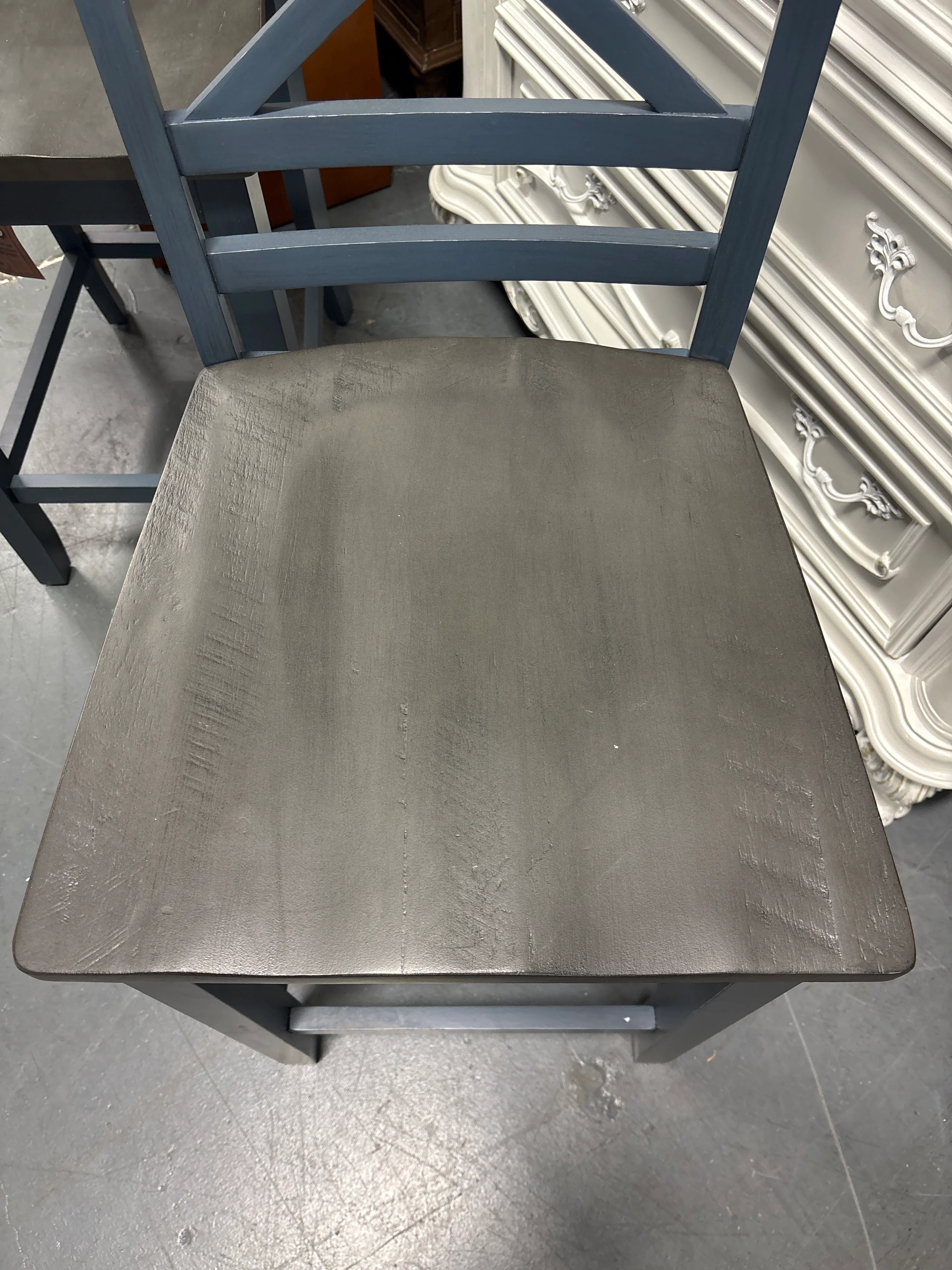 (Set of 2) Kiri Blue 24" Counter Height Bar Stool SHOWROOM ITEM - Image 6