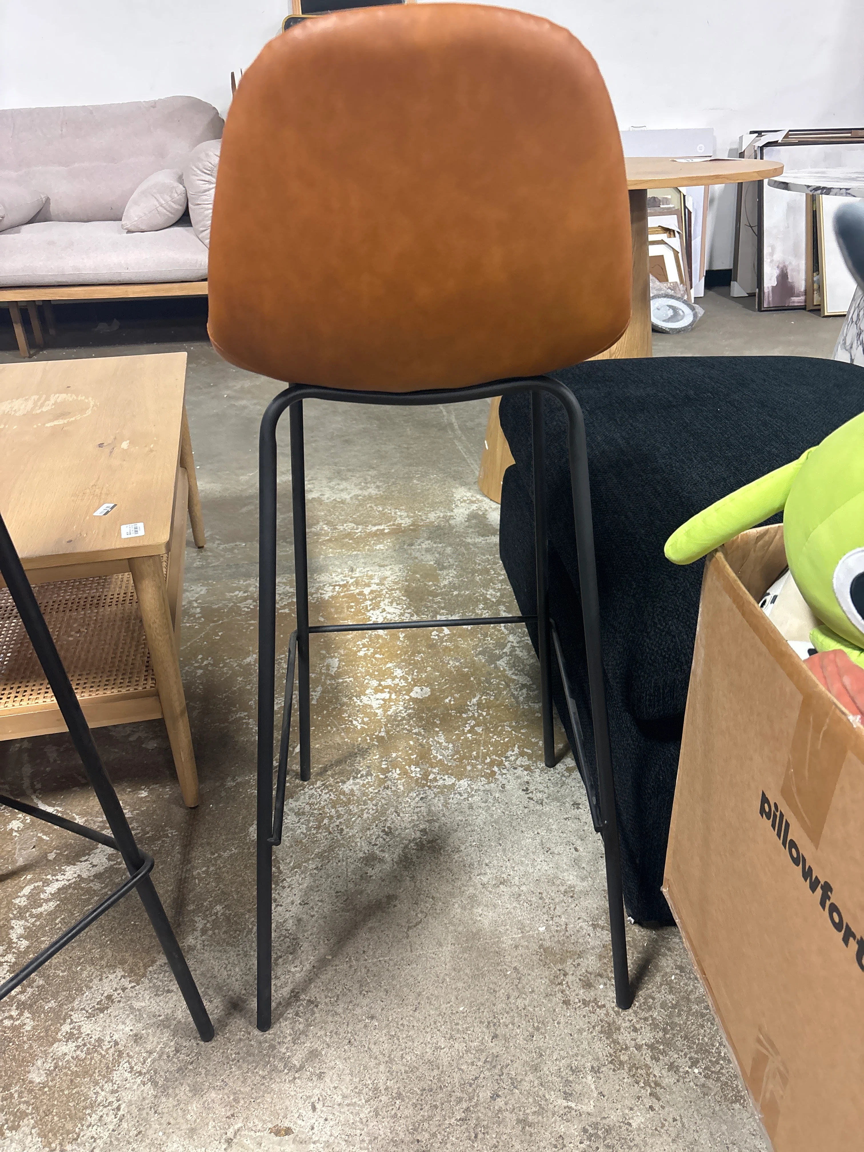 (Set of 2) Kody Vegan Leather Bar & Counter Stool SHOWROOM ITEM - Image 4