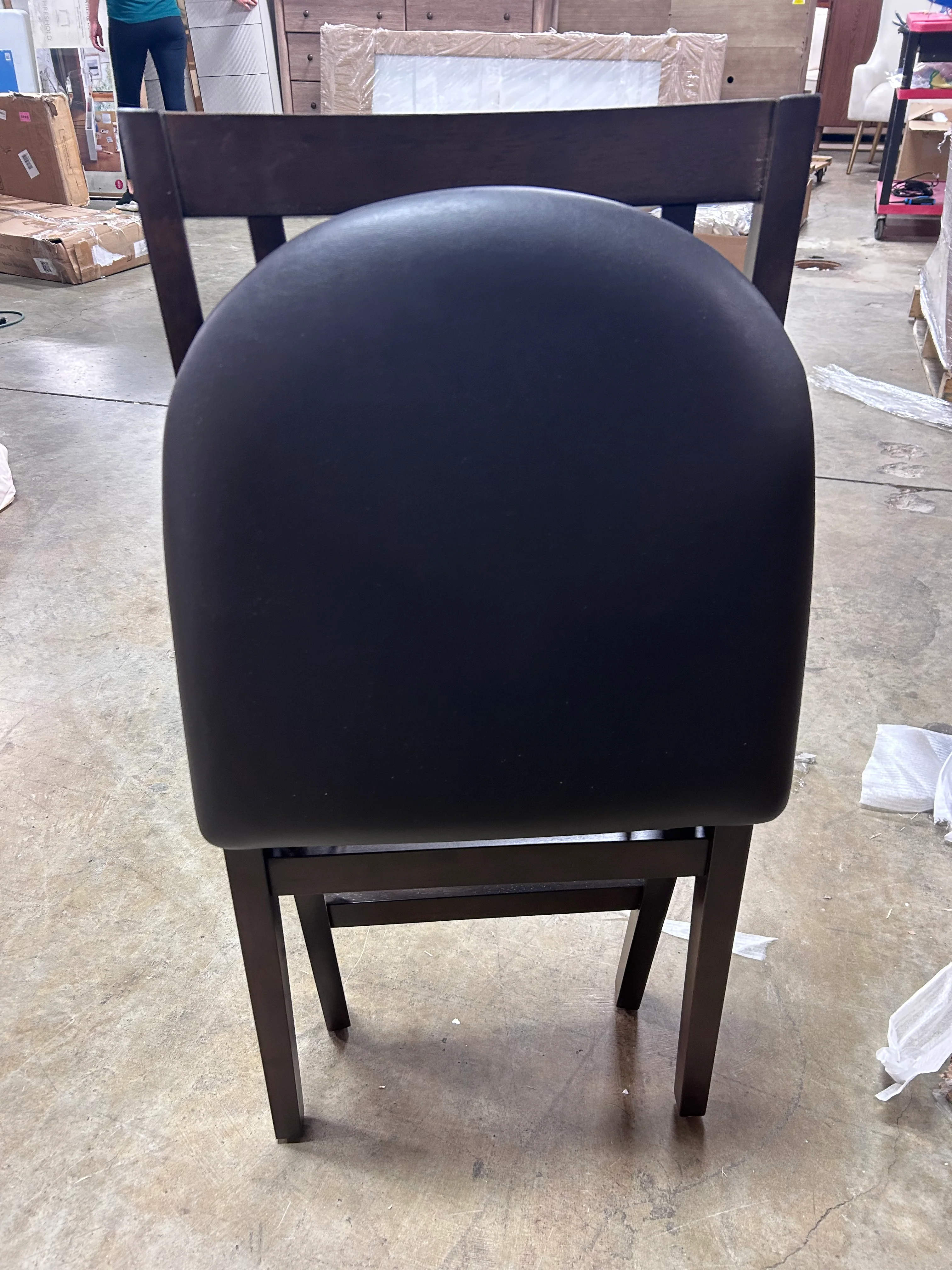 1-Piece School House Folding Chair Espresso Brown - Image 6
