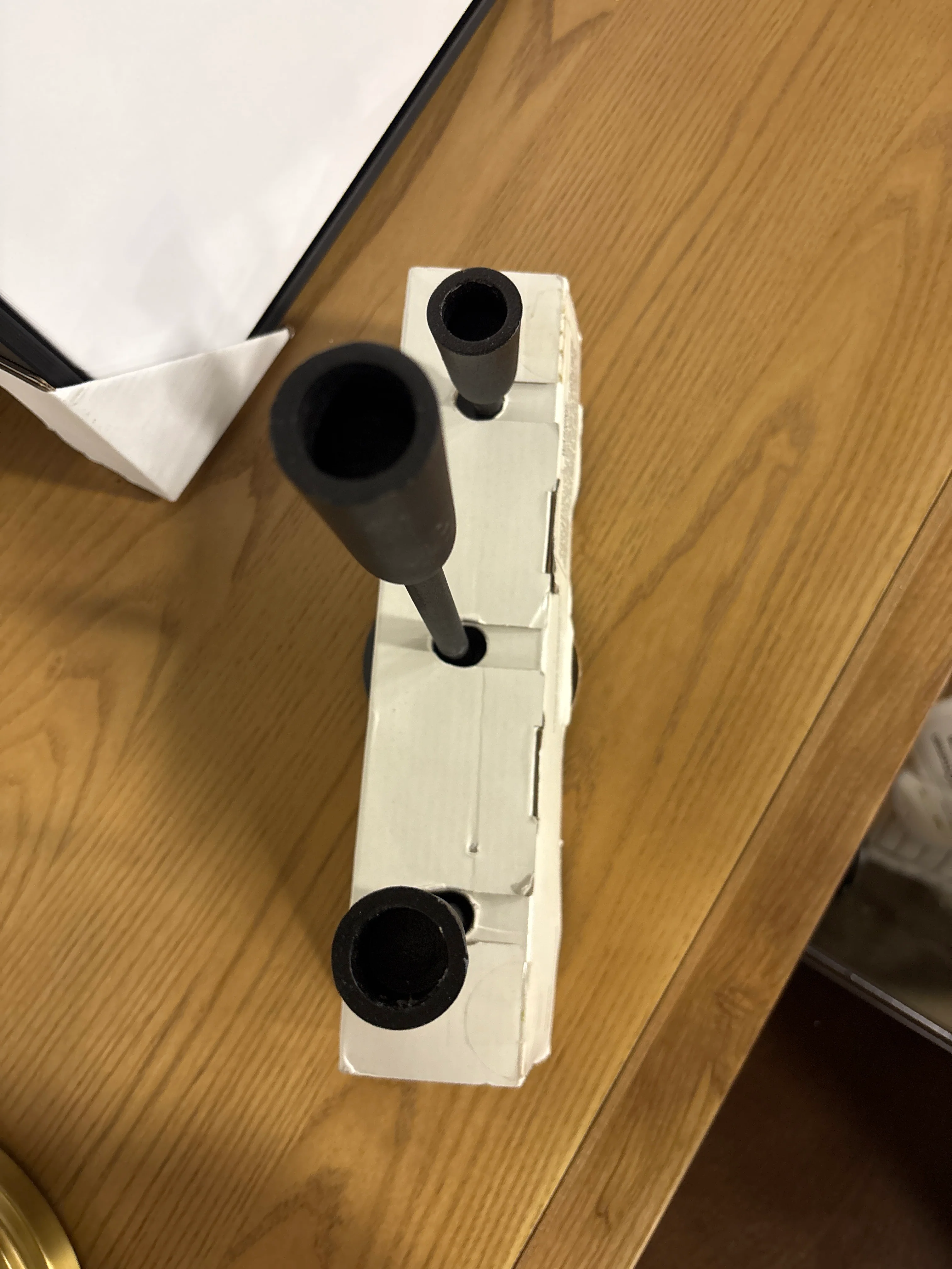 Set of 3 Aluminum Taper Holders Black SHOWROOM ITEM - Image 4