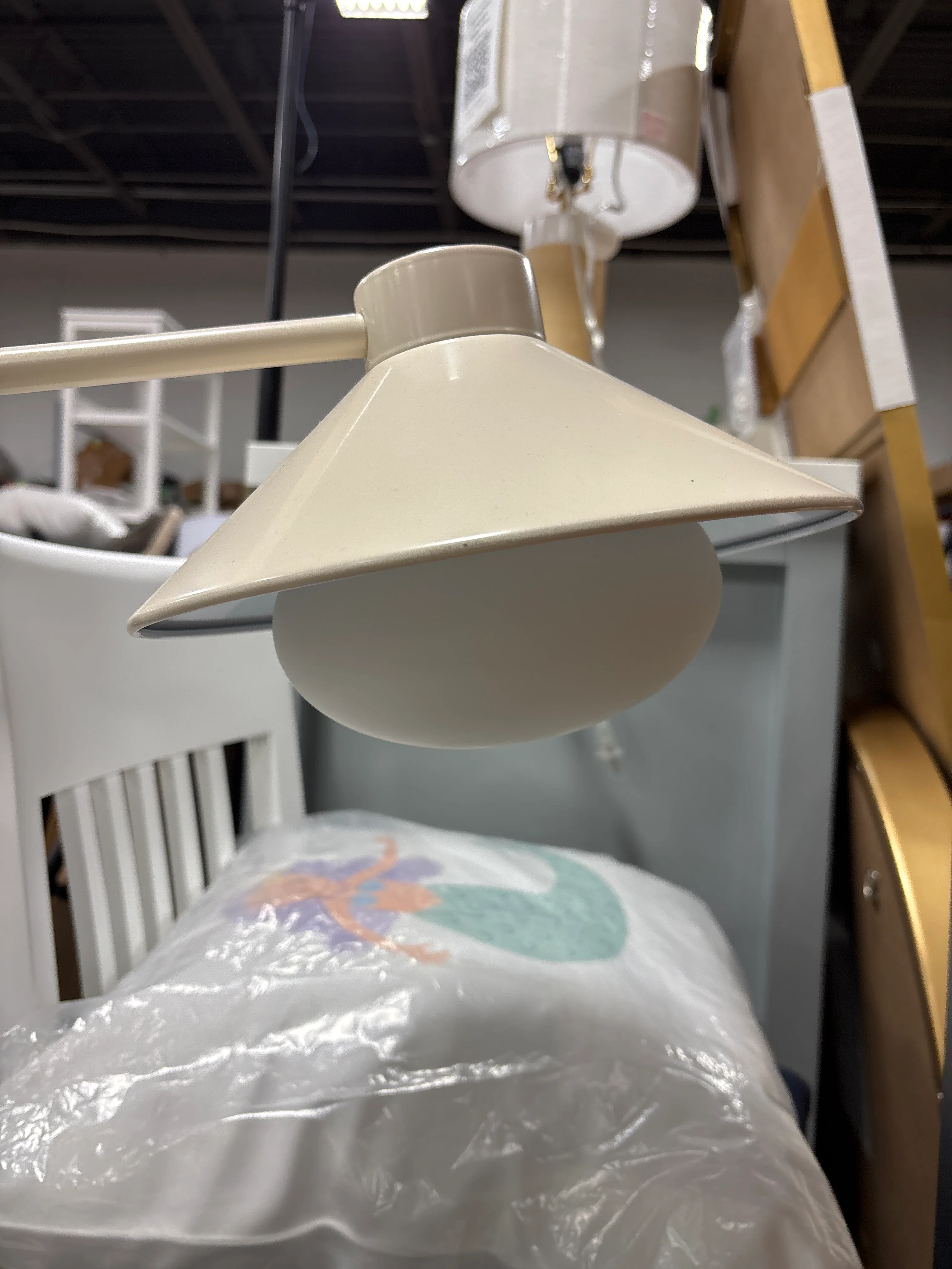 Shaded Orb Task Lamp - Cream SHOWROOM ITEM - Image 3