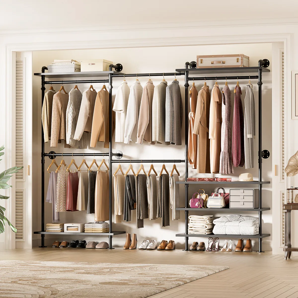 Shaped/C Shaped Metal Pipe Clothing Rack - Image 5