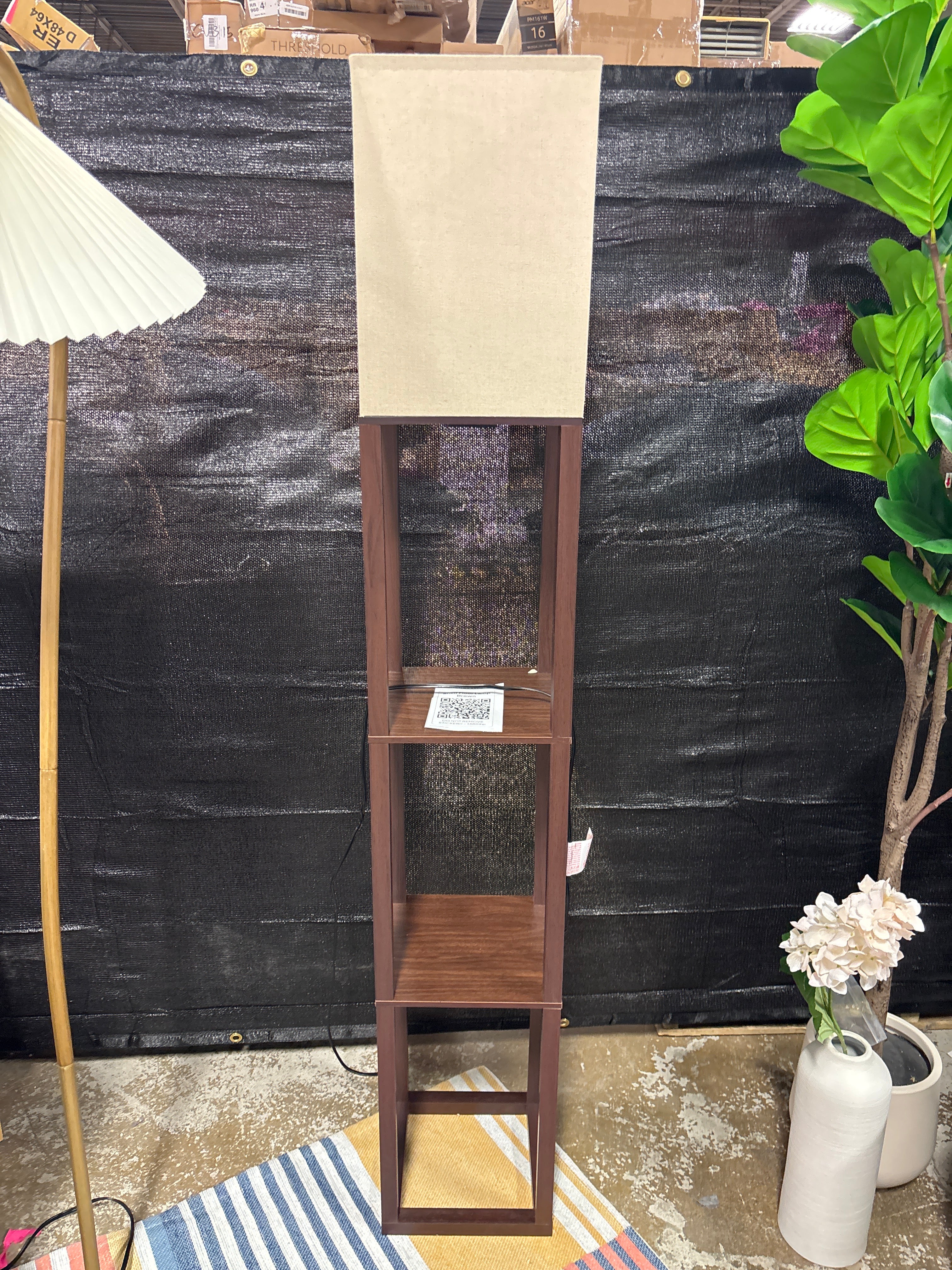 Shelf Floor Lamp Brown SHOWROOM ITEM - Image 2