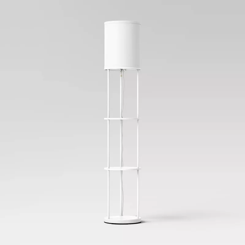 Shelf Floor Lamp White