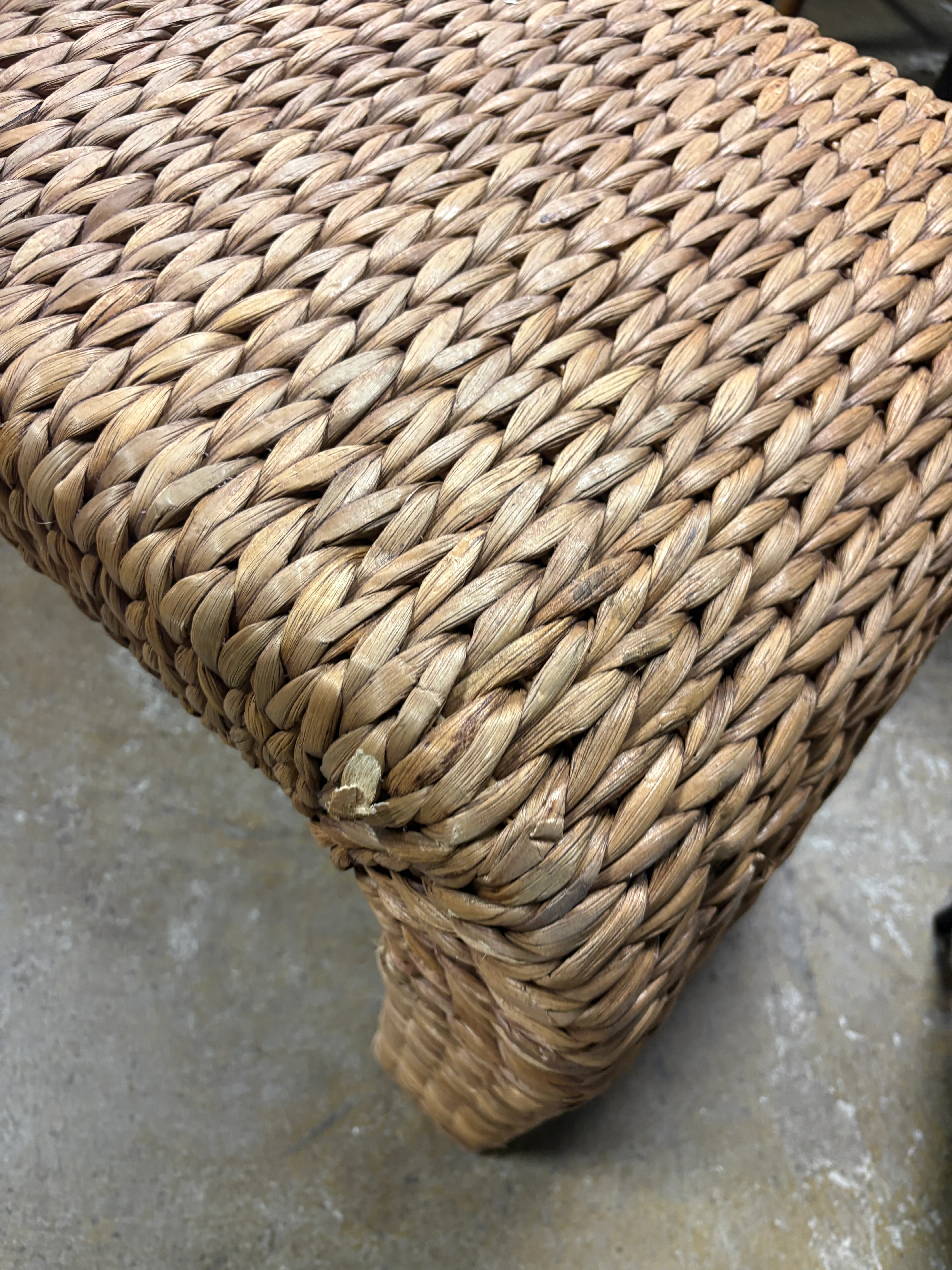 Shiffer Waterfall Woven Bench SHOWROOM ITEM - Image 3