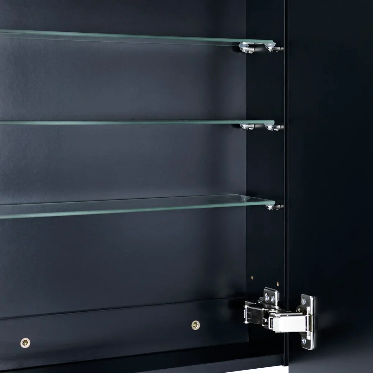 Garnes Recessed or Surface Mount Framed Medicine Cabinet with Adjustable Shelves - Image 2