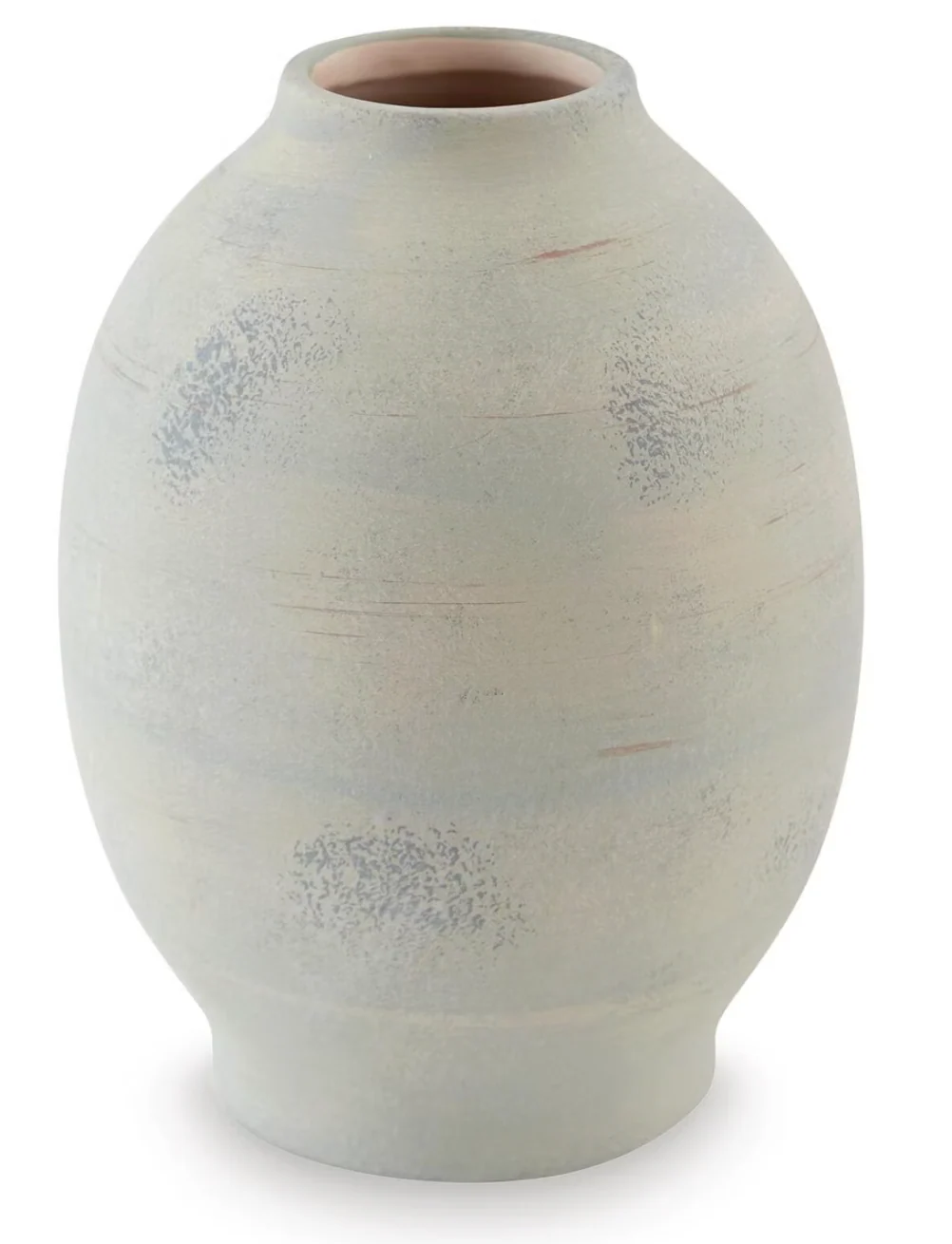 Signature Design by Ashley Clayson Vase, Distressed Sage Green Ceramic, 10 Inch Decorative Accent SHOWROOM ITEM