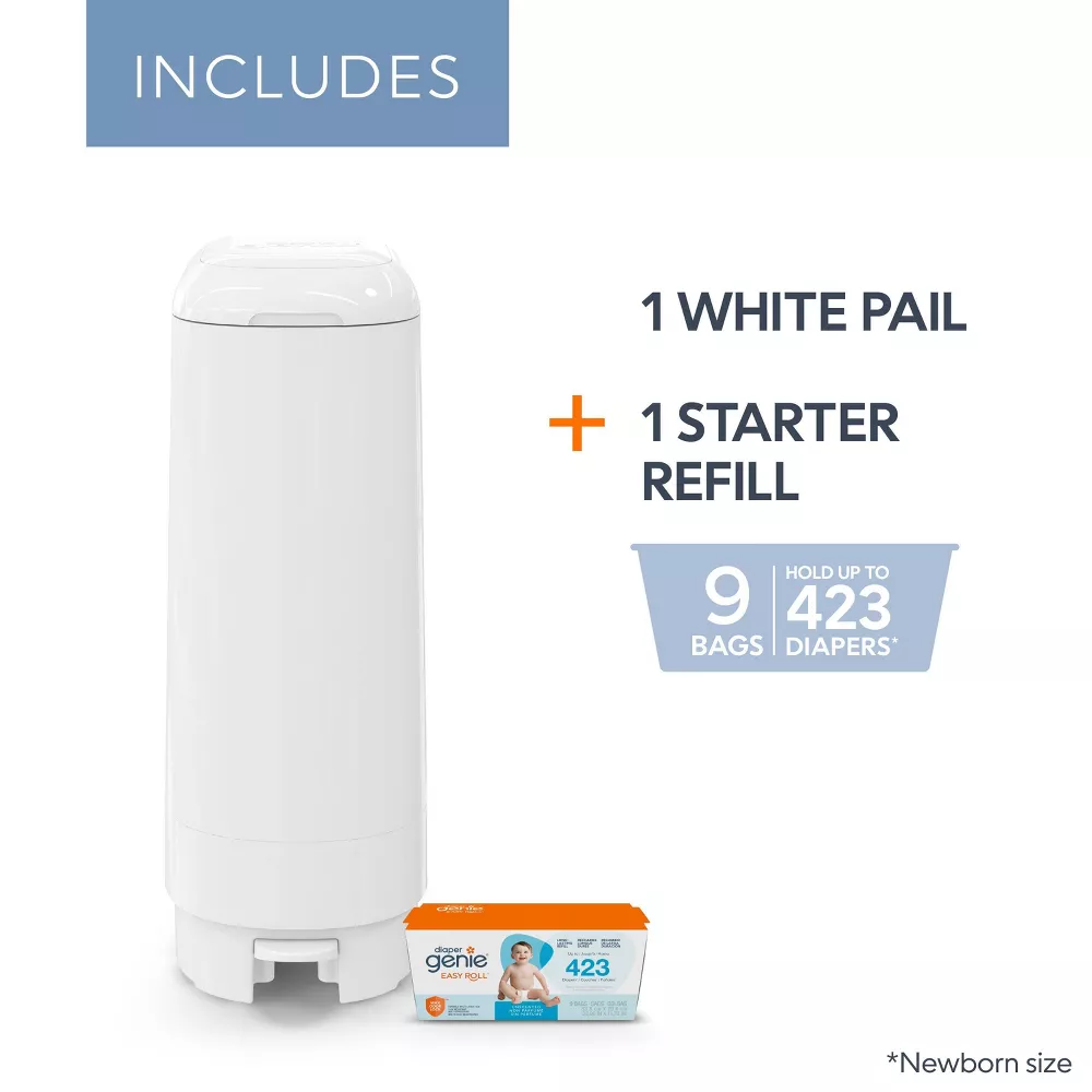 Signature Pail with 9 Bags - White - Image 4