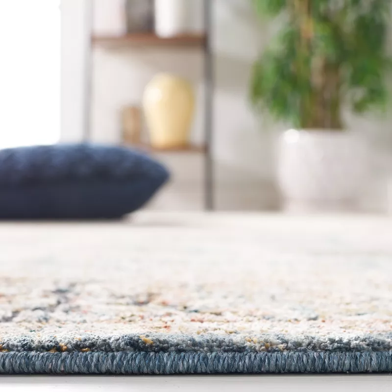 Silverado Power Loomed Indoor Area Rug - Blue/Rust - 4'x6' - Image 2
