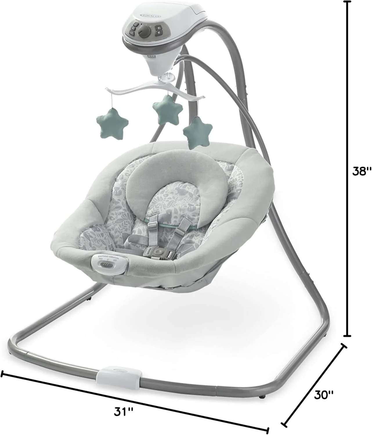 Simple Sway Baby Swing, Side‑to‑Side Motion, Ivy - Image 3