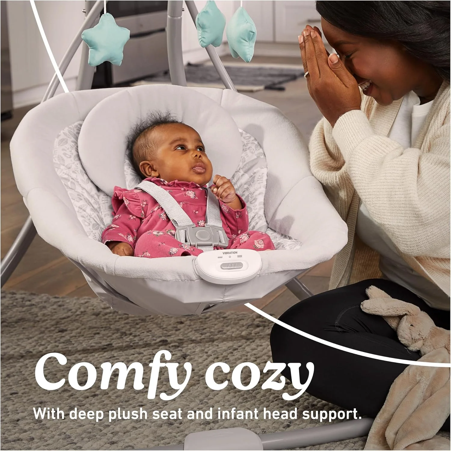 Simple Sway Baby Swing, Side‑to‑Side Motion, Ivy - Image 4