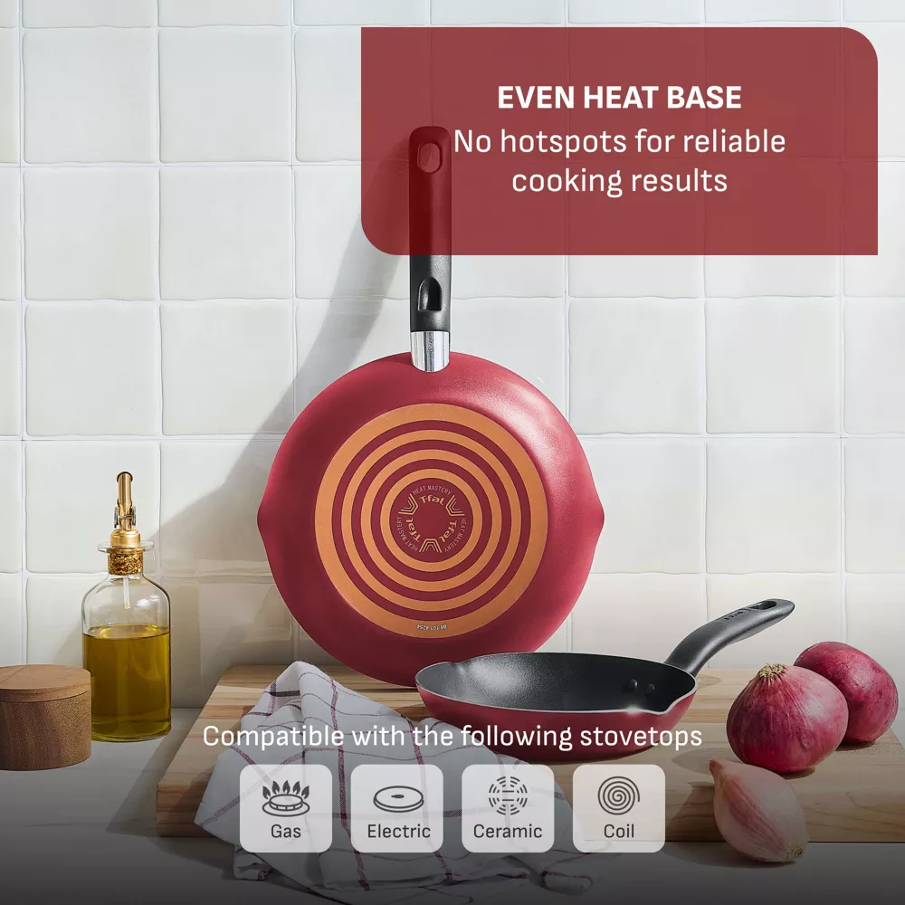 Simply Cook Nnstick Sauce Pan with Lid Red - Image 2