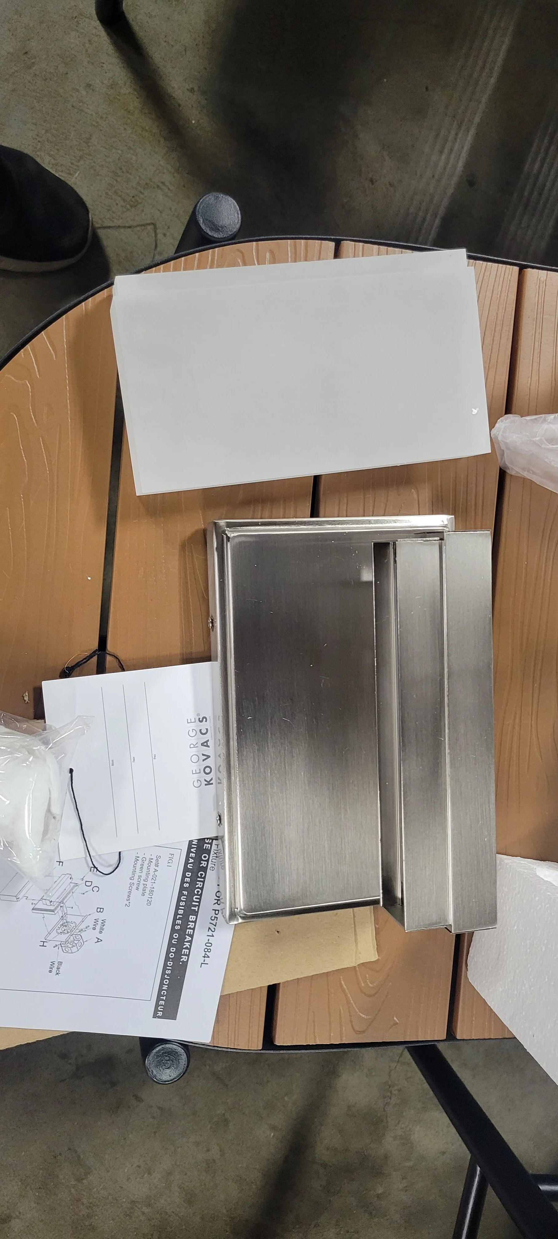 Skinny Single Light Wide Integrated LED Bathroom Sconce with Frosted Glass Diffuser, - Image 2
