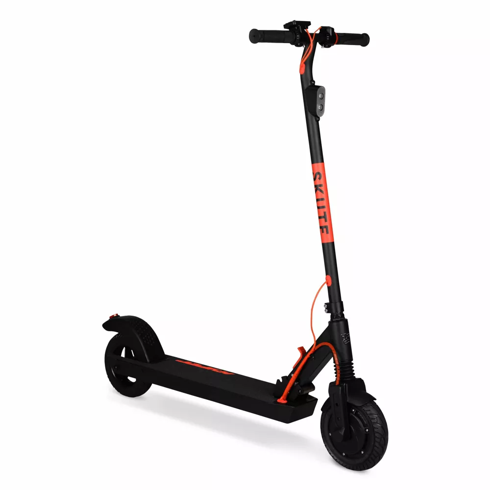 Skute Folding Electric Scooter 36 Volt Lithium Battery Powered Scooter - Black/Red,