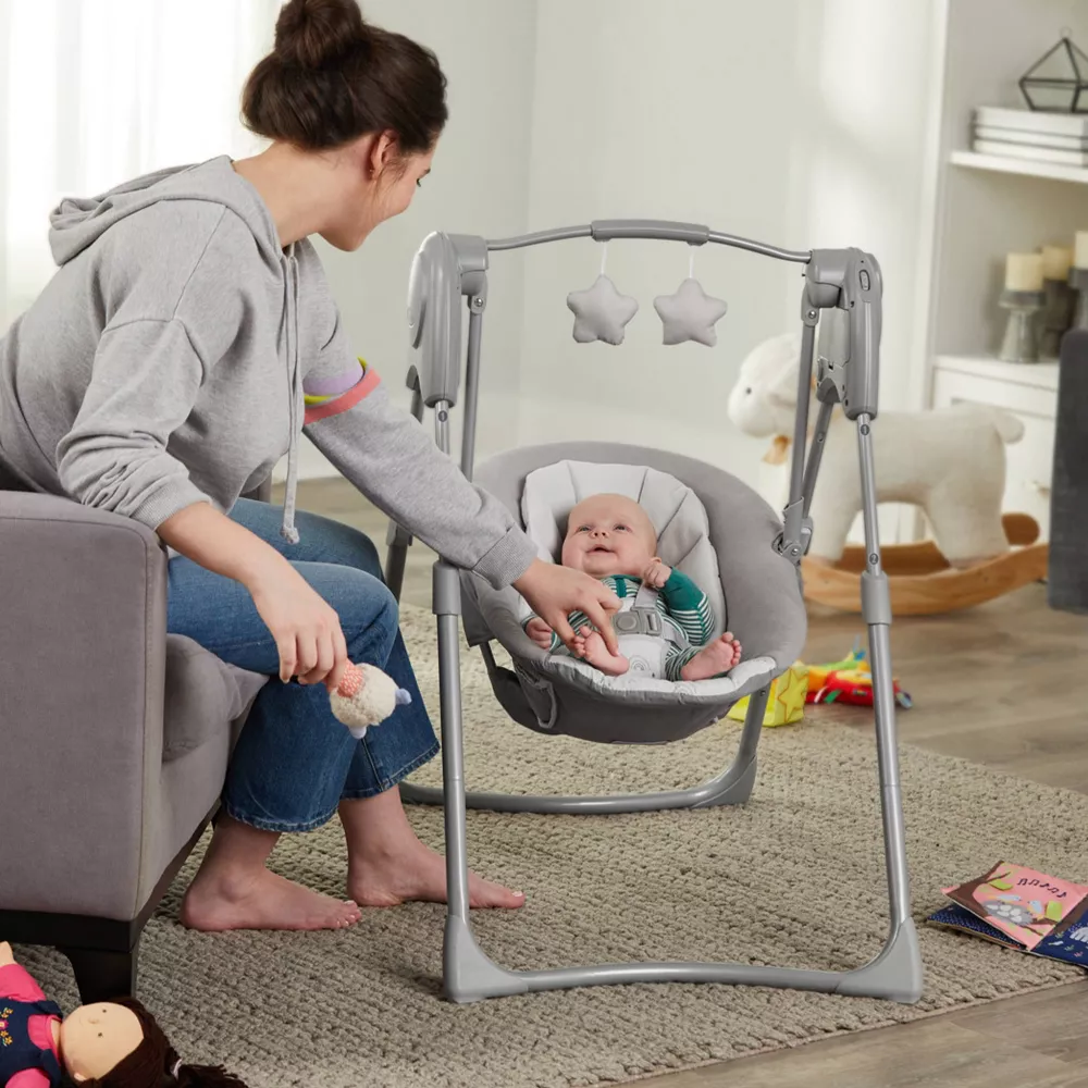 Slim Spaces Compact Baby Swing - Image 5