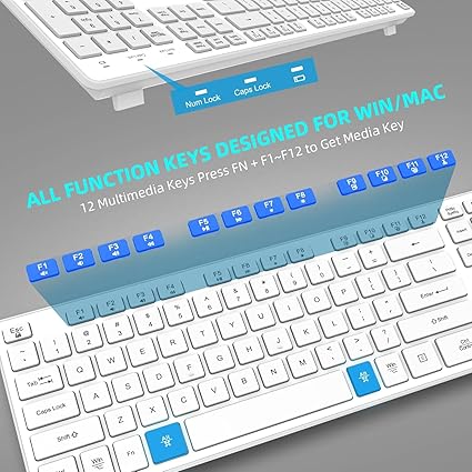 Slim Wireless Keyboard for Mac and Windows - Image 3