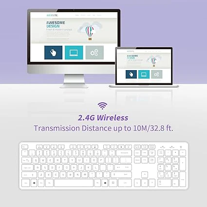 Slim Wireless Keyboard for Mac and Windows - Image 5