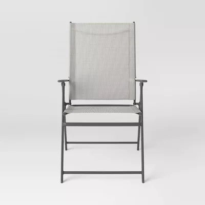 1-Piece Sling Patio Dining Folding Chair - Image 4