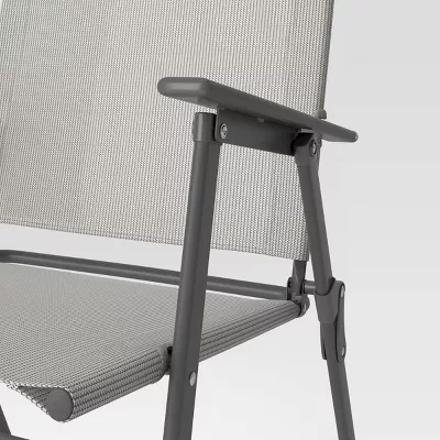 1-Piece Sling Patio Dining Folding Chair - Image 5