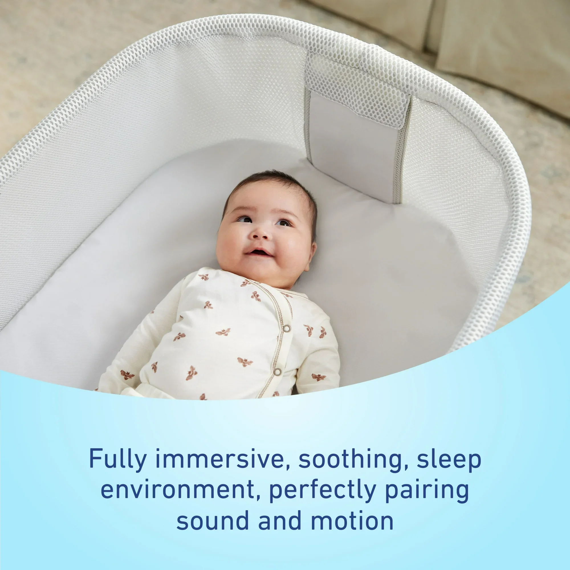 SmartSoothe Newborn Bassinet, Luna - Image 2