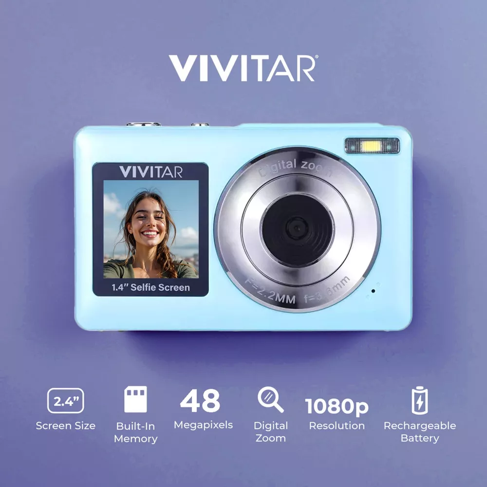 SnapShot Duo Digital Camera - Soft Aqua - Image 5