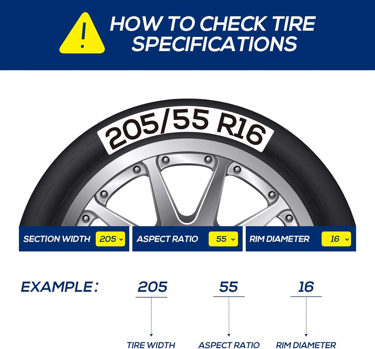 Snow Tire Chains for Car SUV Pickup Trucks, Universal Car Snow Chains - Image 3
