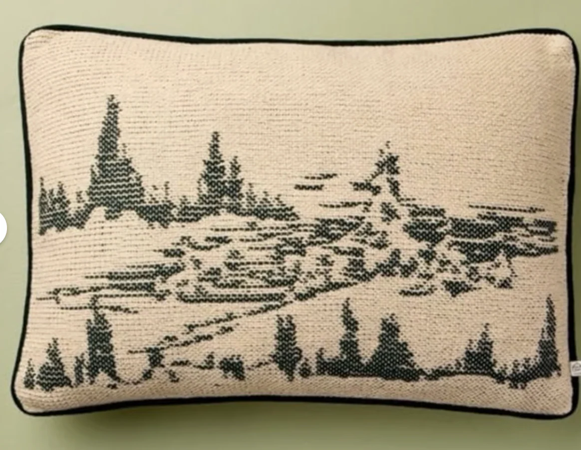 Snowy Icon Lumbar Pillow from Hearth & Hand™ with Magnolia SHOWROOM ITEM