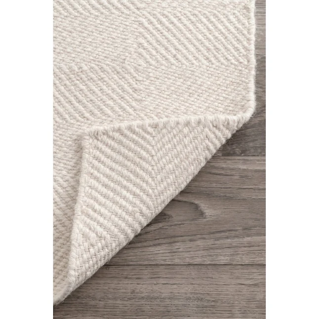 Sofia Flatweave Wool Cream Rectangular Indoor 8 x 10 - Image 4
