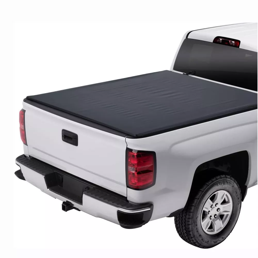 Soft Roll-Up Tonneau Cover for Truck Bed - No Drill Installation