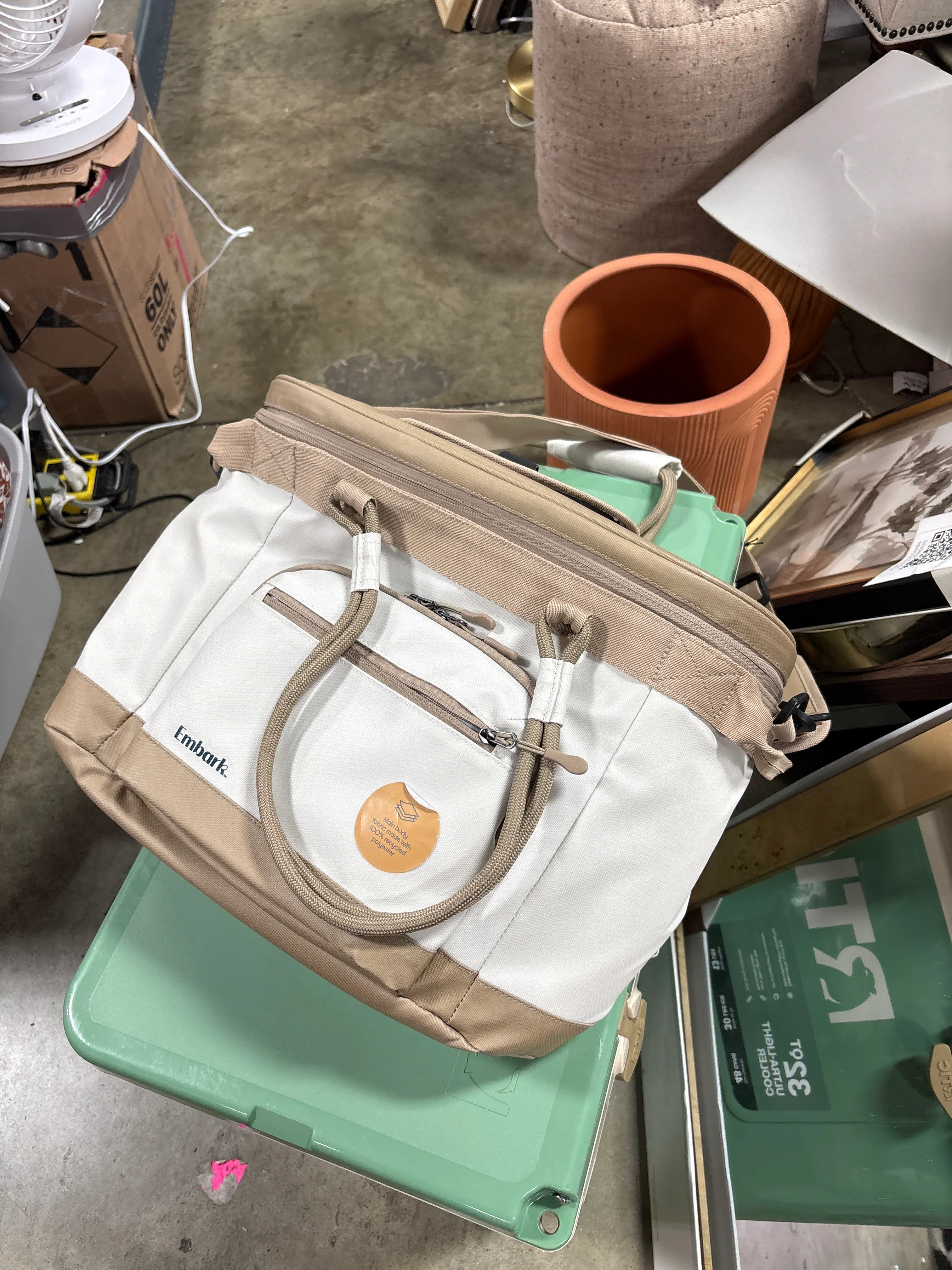 Soft Sided 23qt Cooler Tan - Embark™ SHOWROOM ITEM - Image 2