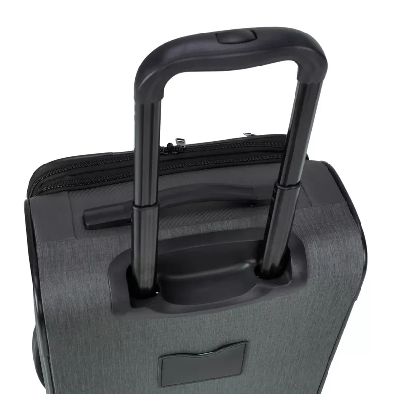Softside Carry On Spinner Suitcase - Gray Heather - Image 2