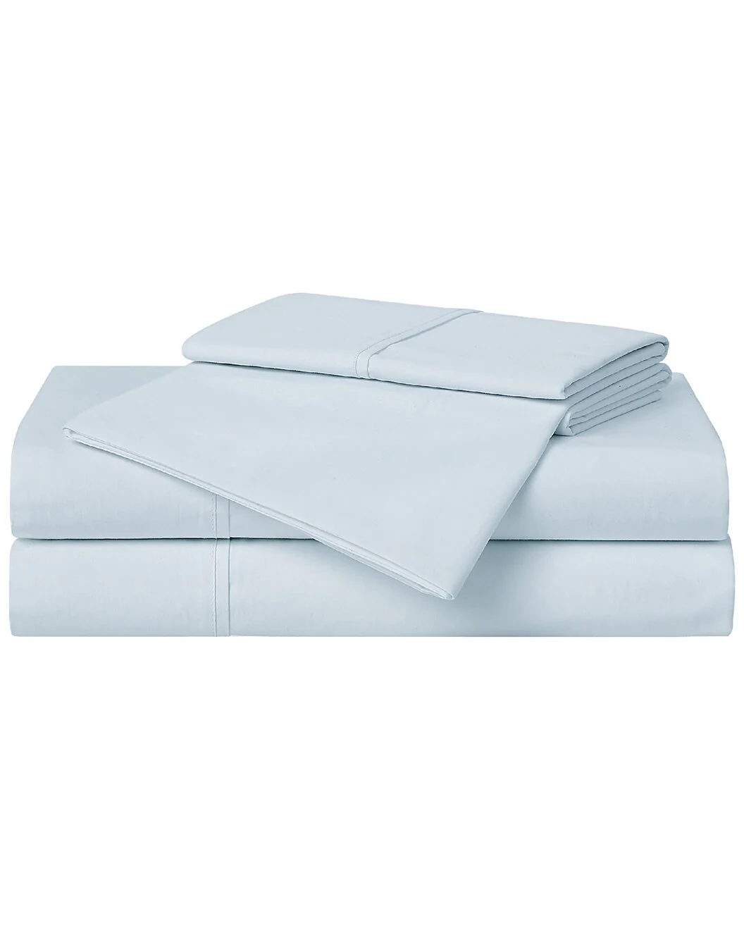 Solid Percale Sheet Set Blue Queen