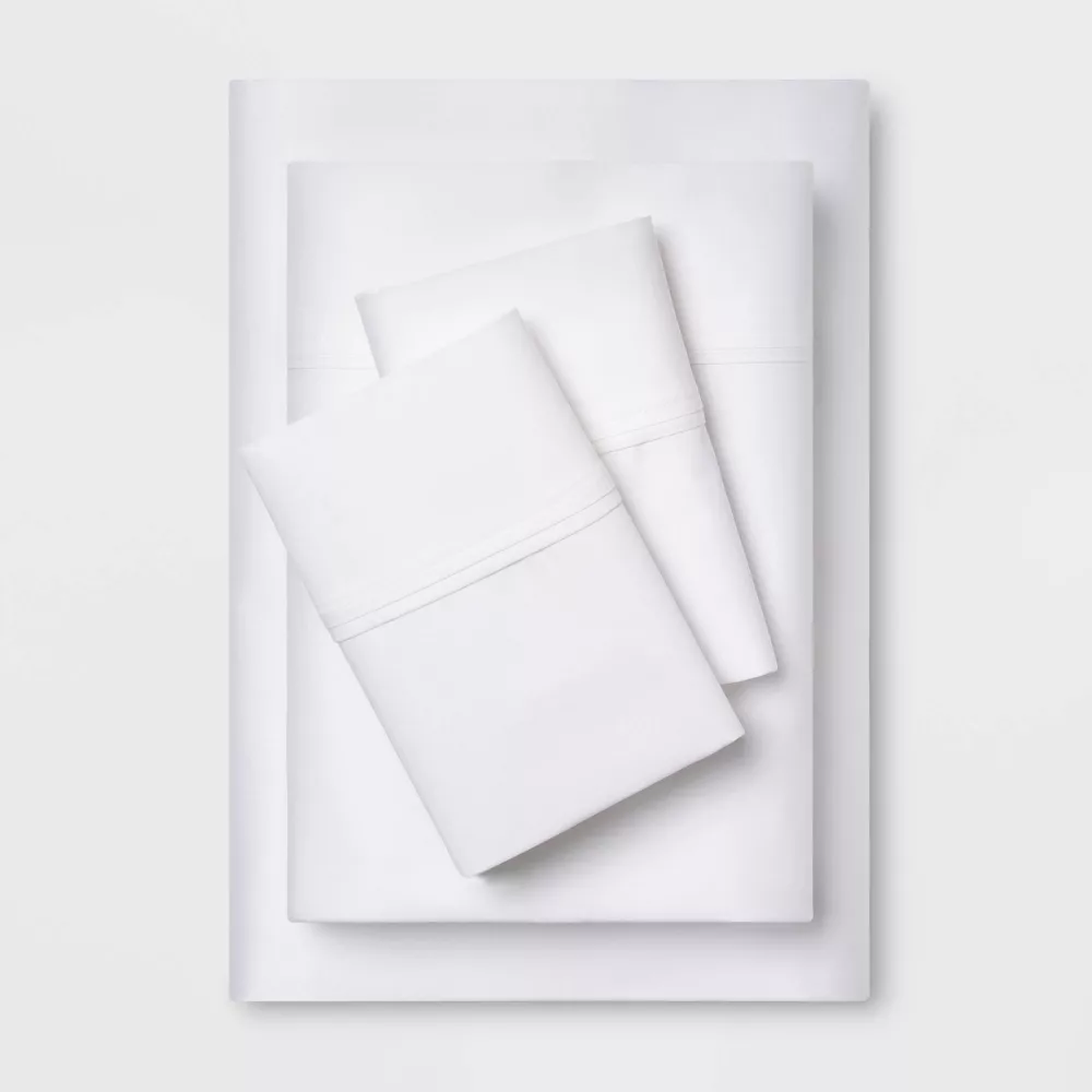 Solid Performance 400 Thread Count Sheet Set - Queen