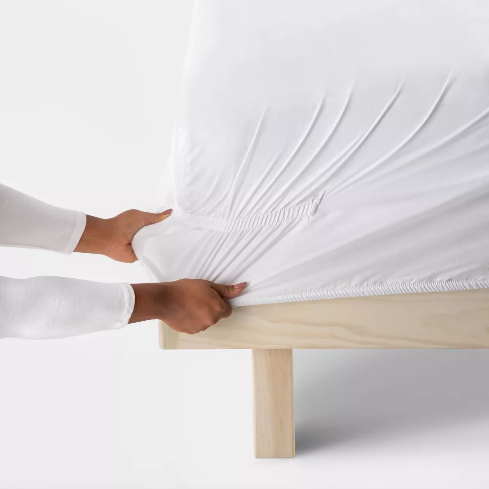 Solid Performance 400 Thread Count Sheet Set - Queen - Image 2