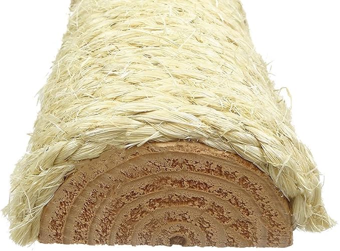 Solid Wood Cat Climbing Tower Cat Tree, Beige - Image 3