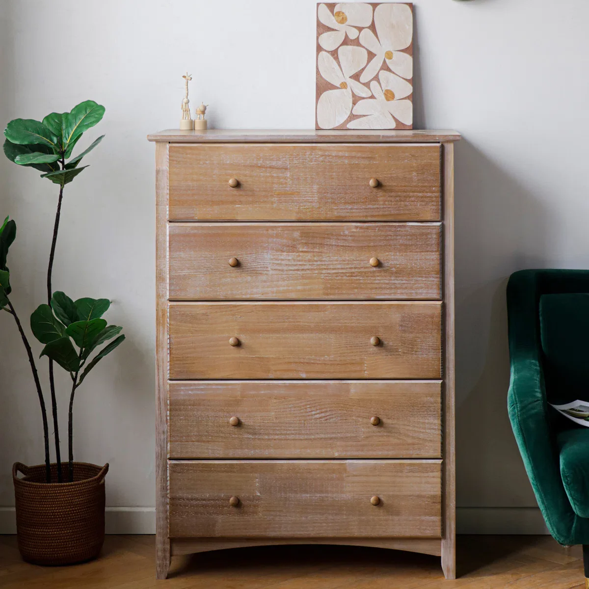 Solid Wood New Shaker Style Grey Wash Antique Finish SHOWROOM ITEM