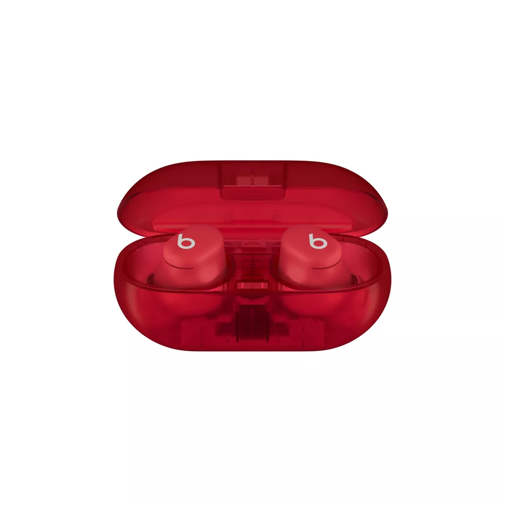 Solo Buds True Wireless Bluetooth Earbuds - Transparent Red - Image 2