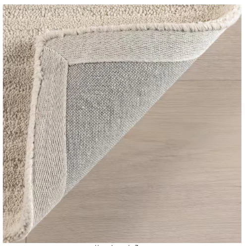 Southwest Striped Wool Beige 3 ft. x 5 ft. Patio Area Rug - Image 2