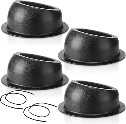 4 Pcs Speaker Box Universal Angled Black Speaker Enclosures Pods Surface Mount