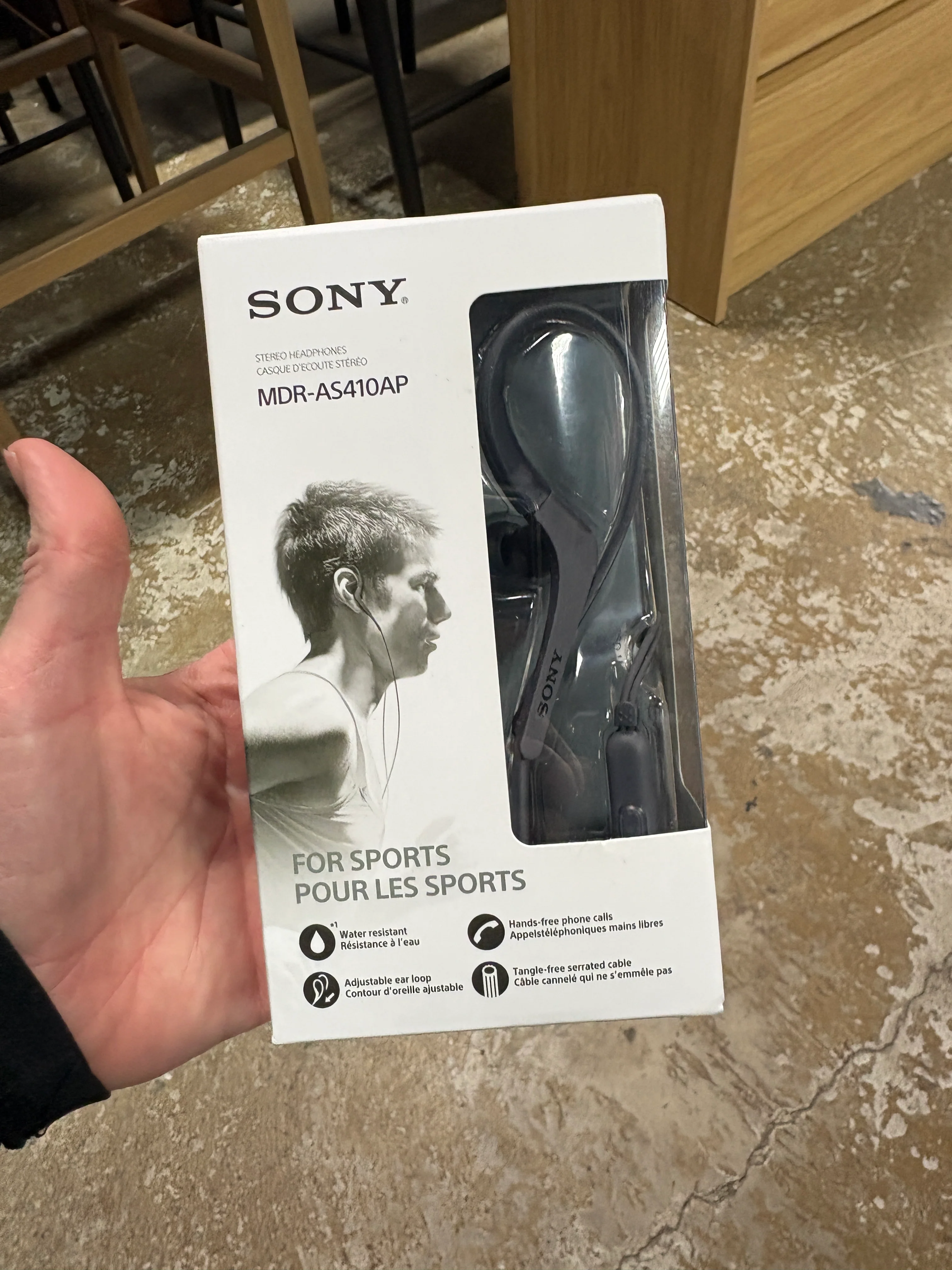 Sport - Earphones with mic - in-Ear - Over-The-Ear Mount - Gray - Image 3