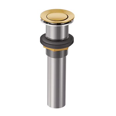 Spring Loaded Push Button Bathroom Drain Assembly,