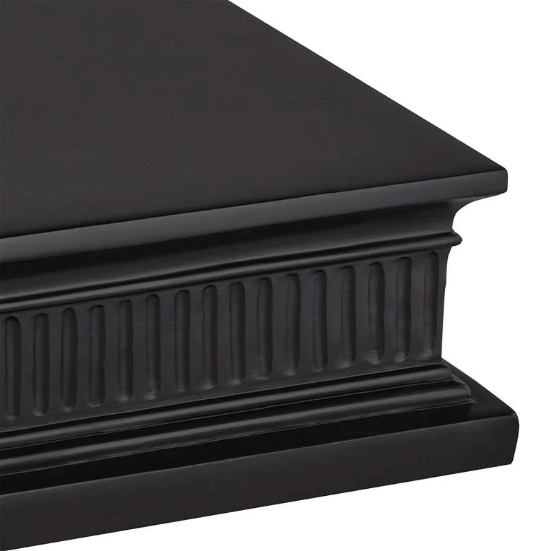 Square Black Finish Pedestal Lamp Riser - Image 4