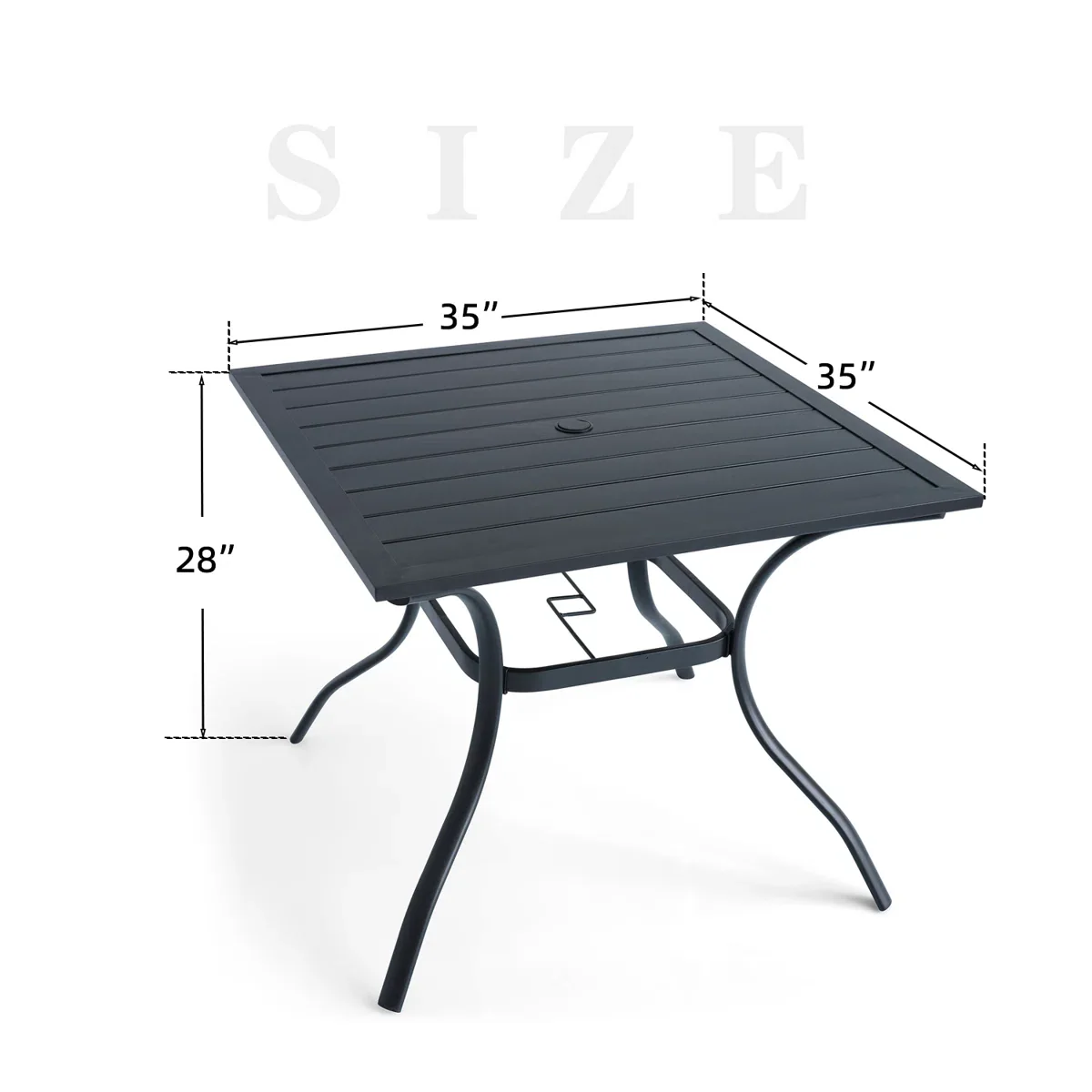 Square Outdoor Dining Table - Image 3
