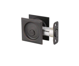 Square Privacy Bed/Bath Pocket Door Lock - Image 2