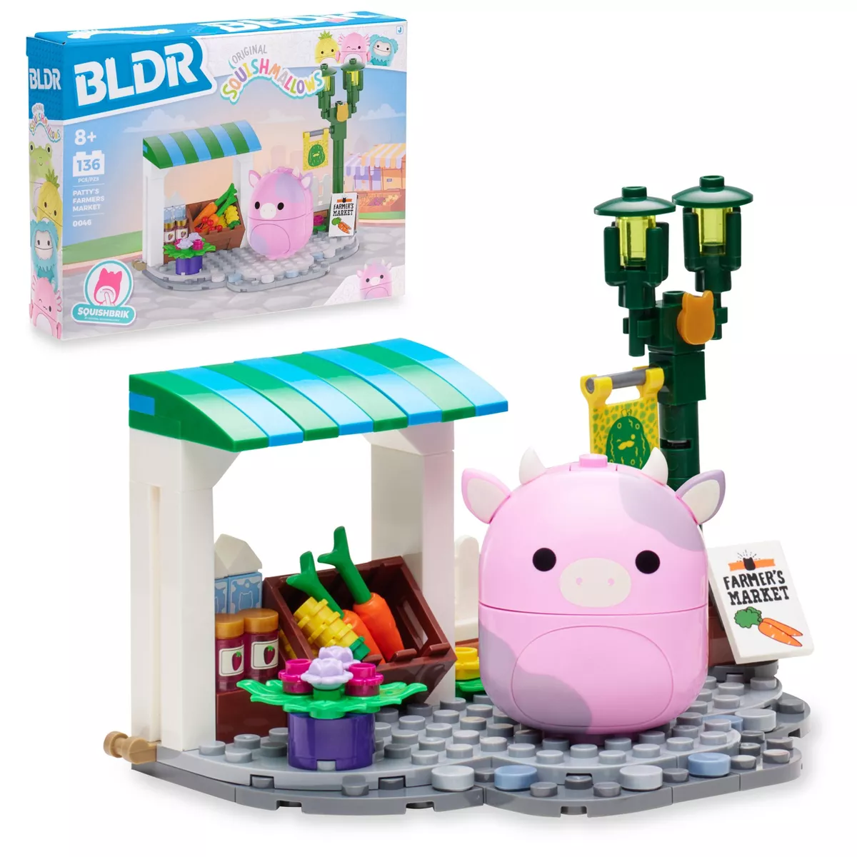 Squishmallows Patty’s Farmers Market Building Set - 136pc SHOWROOM ITEM