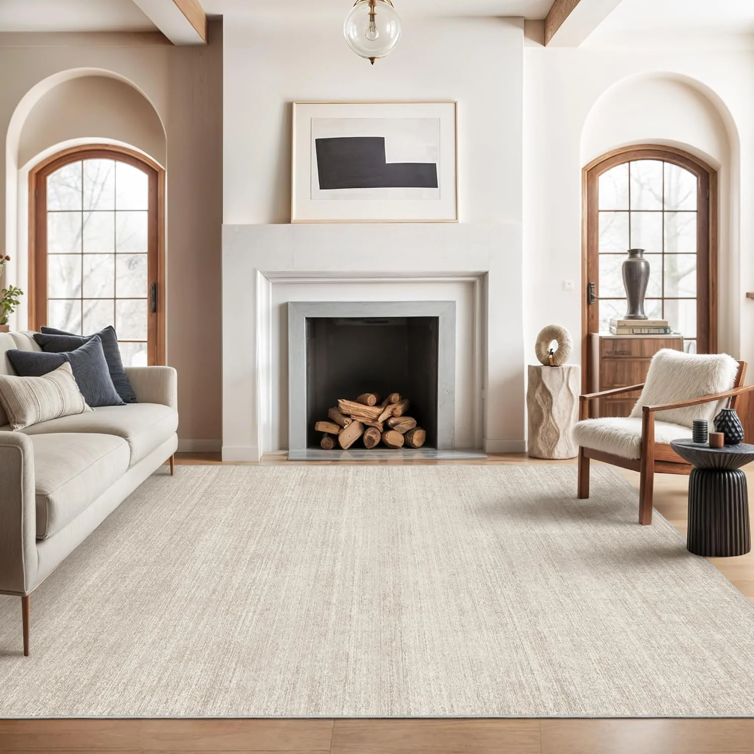 Non Slip Backing Printed Large Area Rugs 8x10