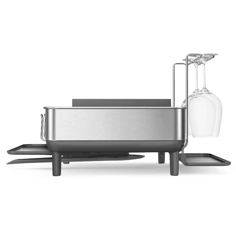 Stainless Steel Frame Dish Rack Large Gray - Image 4