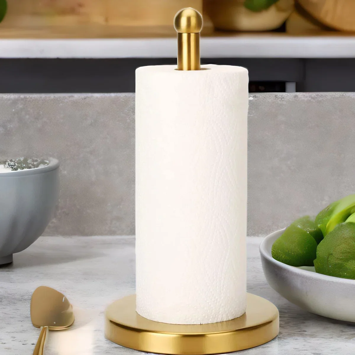 Stainless Steel Freestanding Paper Towel Holder - Image 4