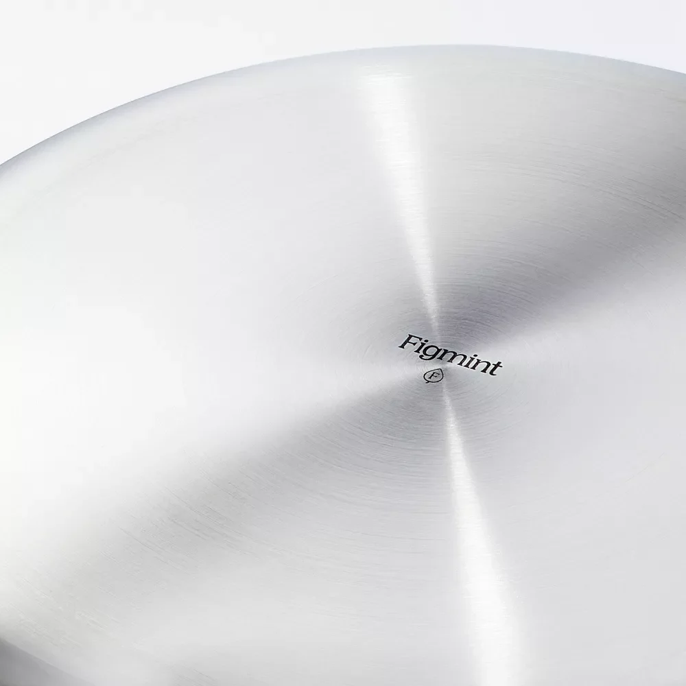Stainless Steel Frypan with Cover Silver - Image 2